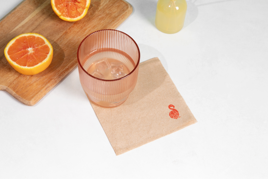 1 Ply Beverage Napkins Printed  | Flamingo Paper